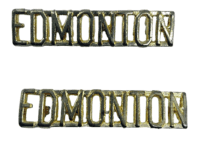 Canadian Edmonton Regiment Shoulder Title Pair
