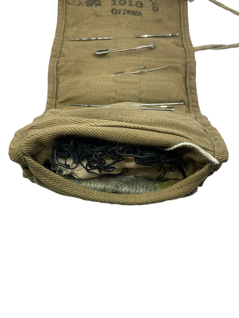 WW1 Canadian 1918 Dated Housewife Sewing Kit With RCASC Service Number WW1 Canadian 1918 Dated Housewife Sewing Kit With RCASC Service Number