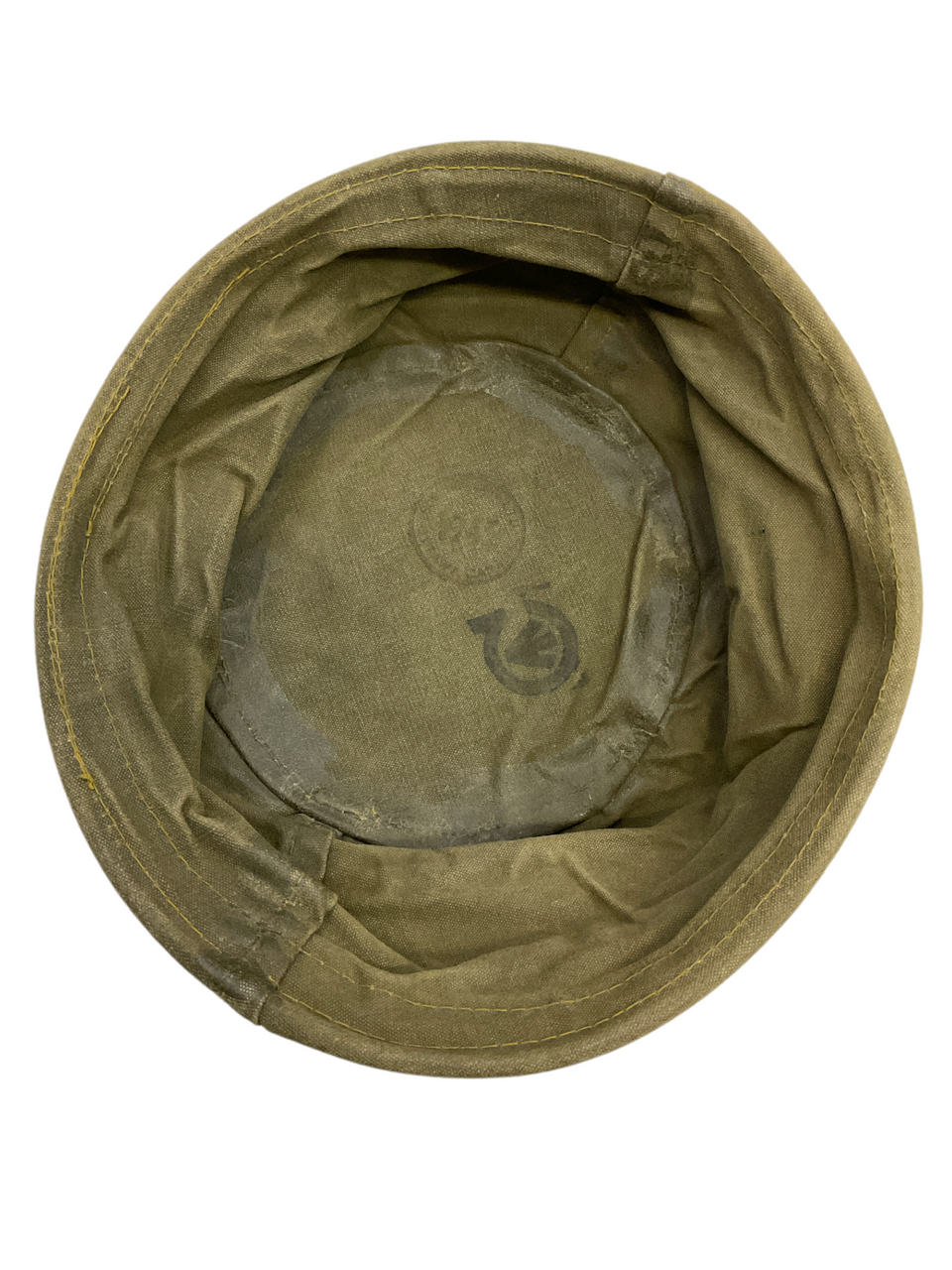 WW2 Canadian 1945 Dated Canvas Wash Bowl WW2 Canadian 1945 Dated Canvas Wash Bowl