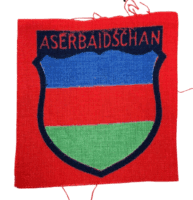 WW2 German Army Foreign Volunteers Azerbaijan Printed Sleeve Insignia Patch