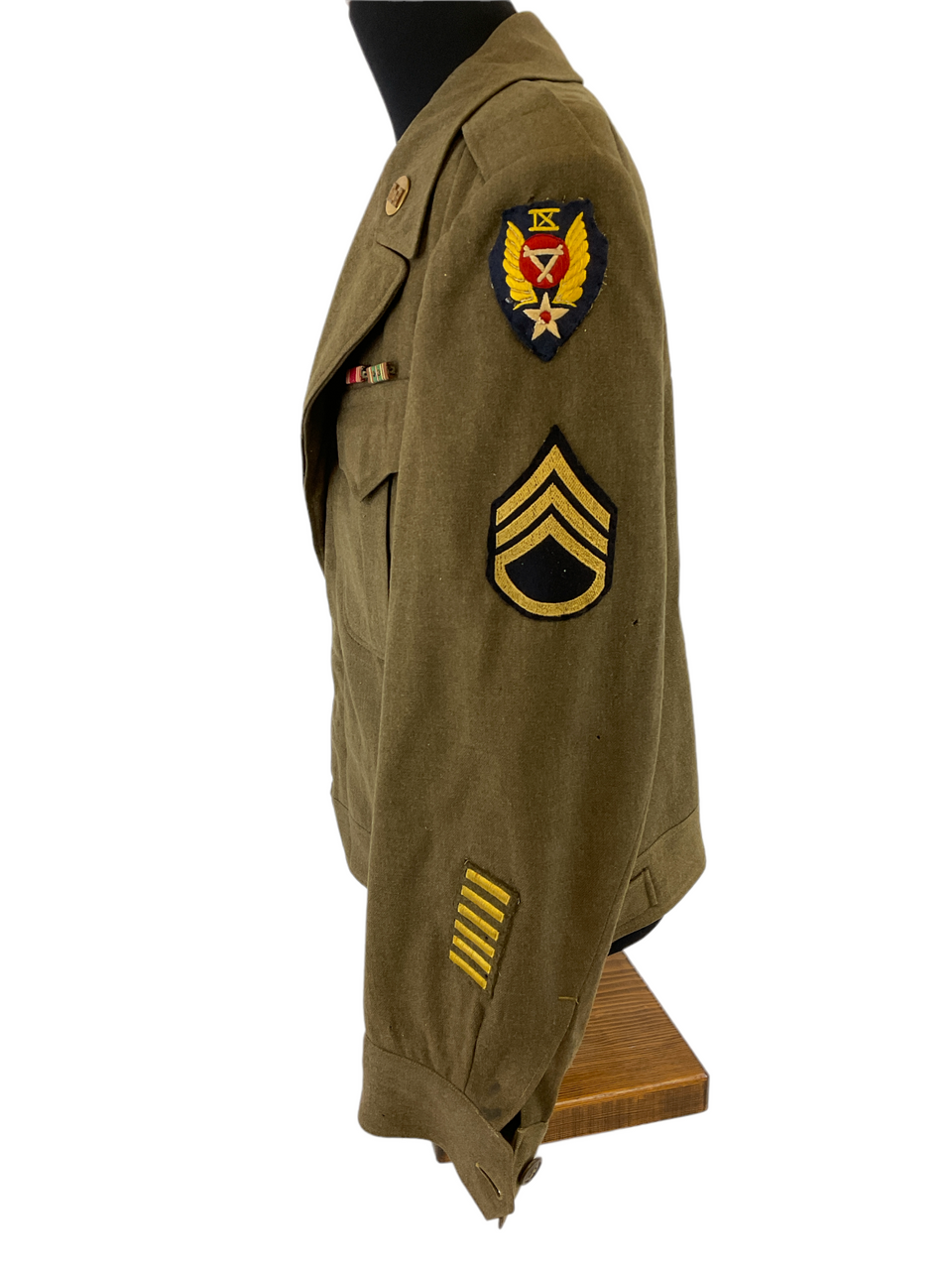 WW2 US USAAF 9th Engineer Command Sgts Ike Jacket 40R Named WW2 US USAAF 9th Engineer Command Sgts Ike Jacket 40R Named