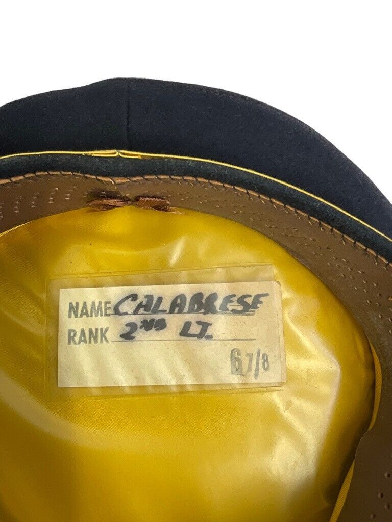 US Army Medical Officers Named Peak Cap Hat Size 6 7/8 US Army Medical Officers Named Peak Cap Hat Size 6 7/8