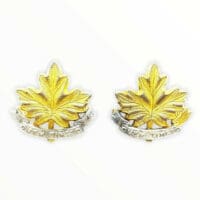 Canadian Le Regiment De Joliette Officers Collars Insignia Pair