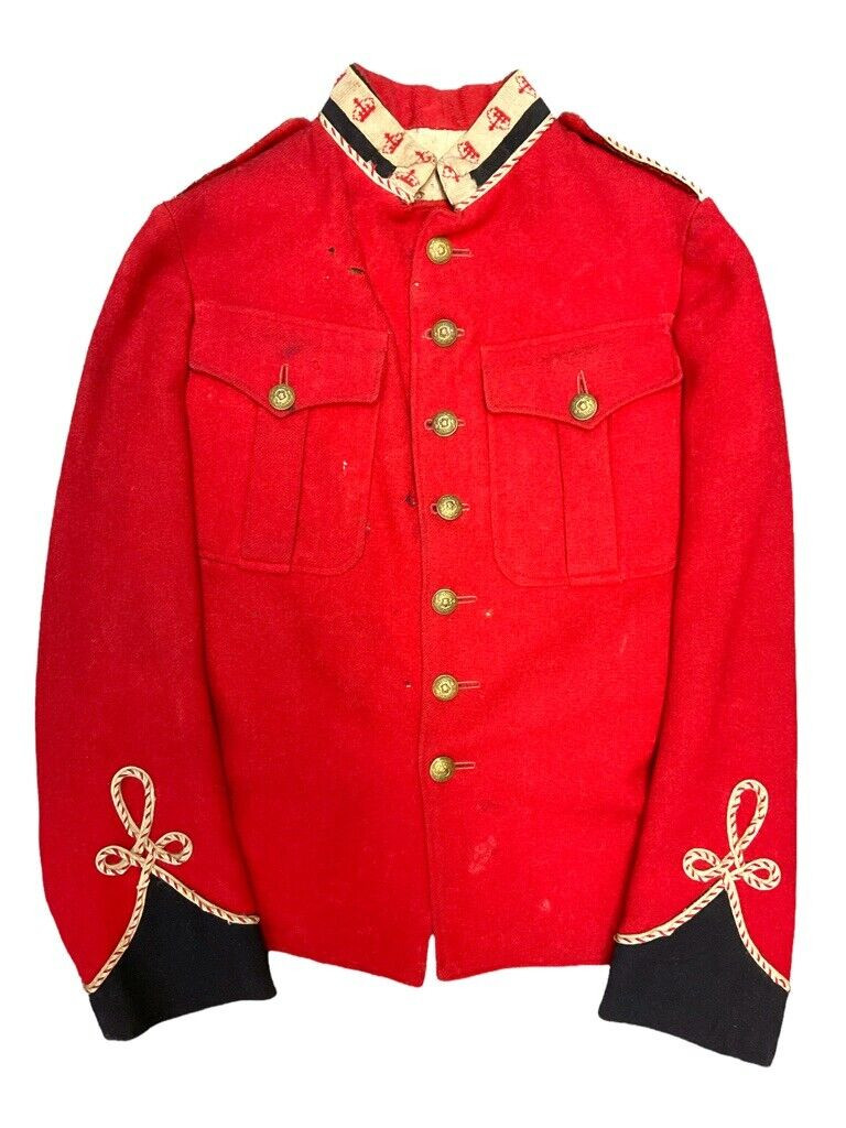 Canadian Militia 7 Button Bandsman Band Serge Frock Jacket Uniform Named Canadian Militia 7 Button Bandsman Band Serge Frock Jacket Uniform Named