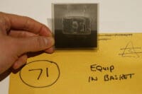 WW2 British Airborne Para Equipment in Basket Original Negative #71