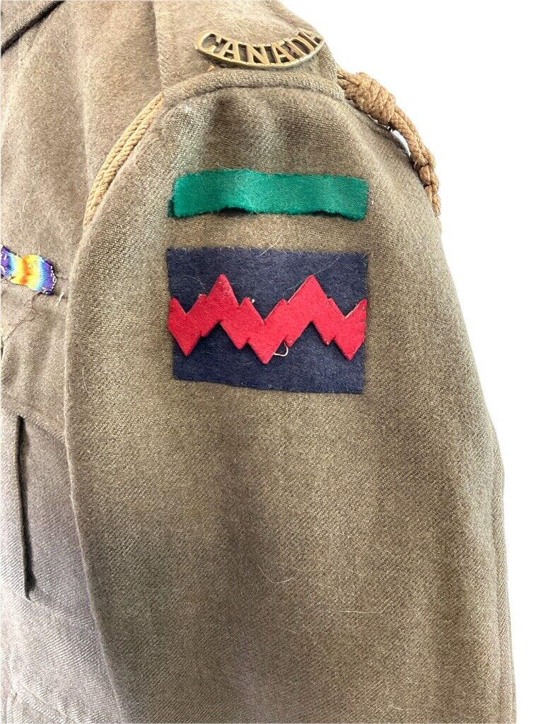 WW1 Canadian CEF 1st Brigade Garrison Artillery CGA 5 Button Khaki Tunic WW1 Canadian CEF 1st Brigade Garrison Artillery CGA 5 Button Khaki Tunic