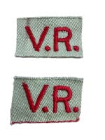 WW2 British Canadian VR Volunteer Reserve Tropical Insignia Pair
