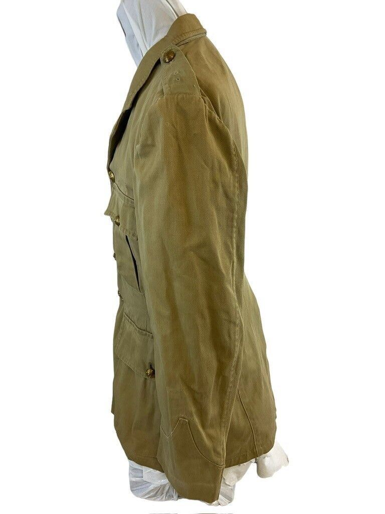 Pre WW2 Canadian Militia Khaki Officers Tropical Service Dress Uniform Jacket Pre WW2 Canadian Militia Khaki Officers Tropical Service Dress Uniform Jacket