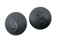 WW2 German Army 3rd Company Shoulder Buttons Pair Subdued