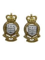 British Royal Army Ordnance Corps RAOC Officers Collars Insignia Pair