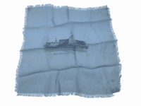 WW2 British HMS Ashbury Sweetheart Hankie