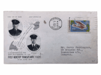 Canadian RCAF First Day Cover Stamp First Non Stop Trans Atlantic Flight