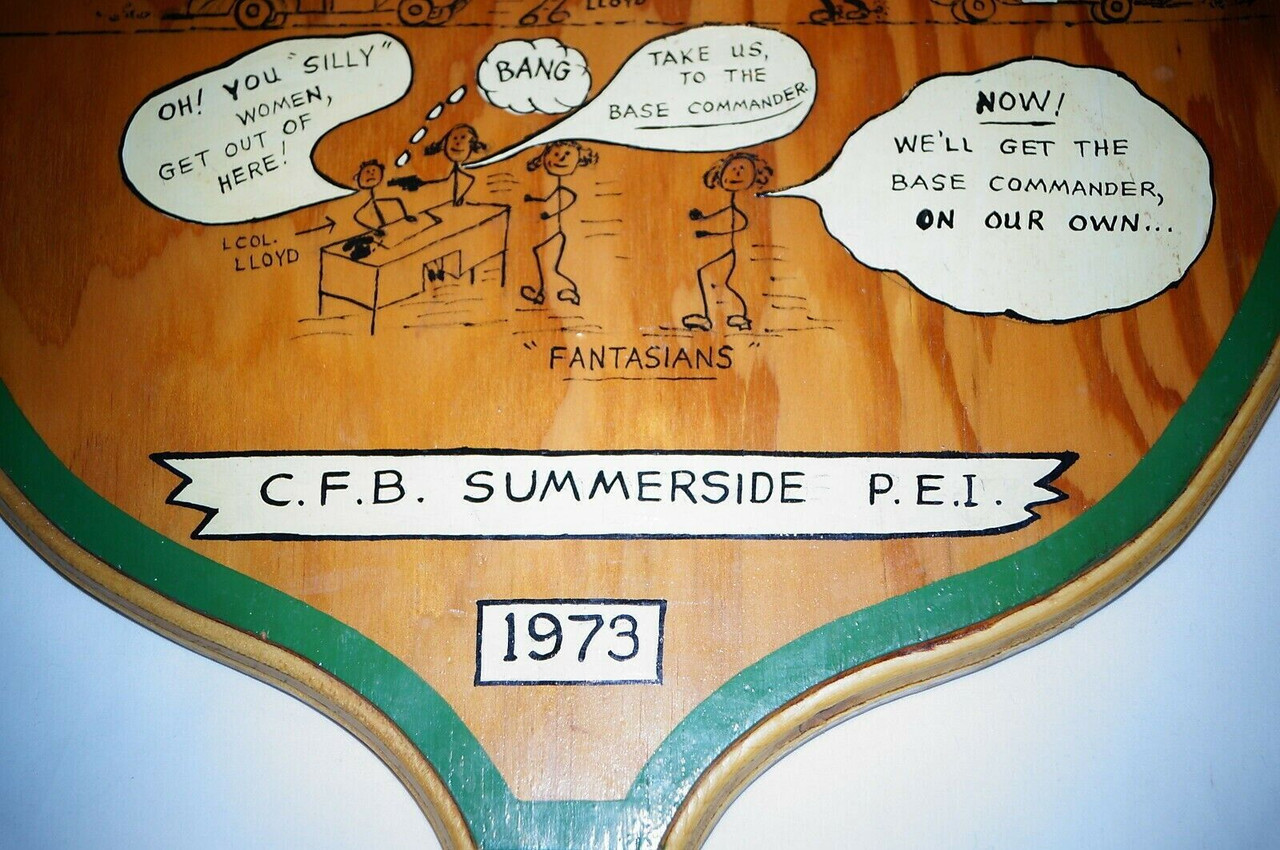 Canadian Forces CFB Summerside PEI 1973 Plaque Canadian Forces CFB Summerside PEI 1973 Plaque