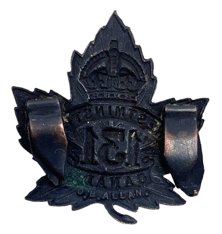 WW1 Canadian CEF 131st Battalion Collar Badge Insignia Single WW1 Canadian CEF 131st Battalion Collar Badge Insignia Single
