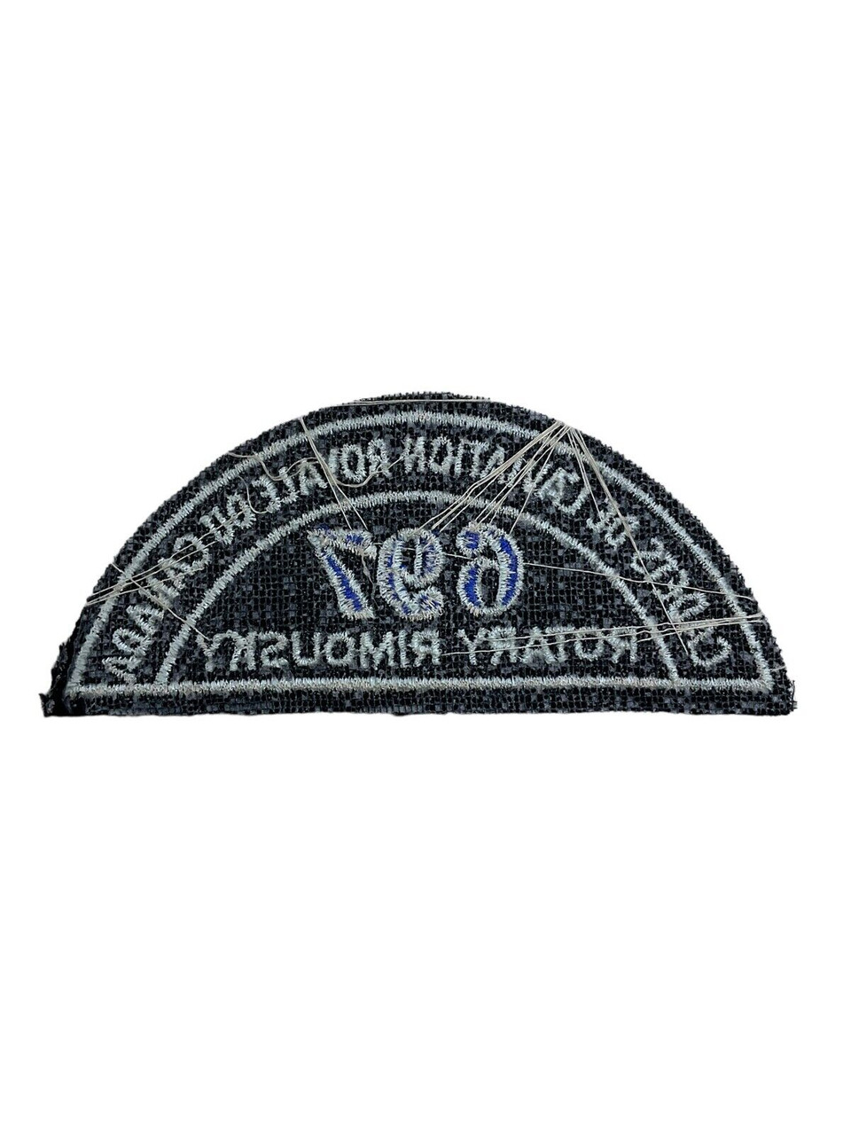 Canadian RCAF RCAC Air Cadets 697 Squadron Rotary Rimoulsky Black Shoulder Title Canadian RCAF RCAC Air Cadets 697 Squadron Rotary Rimoulsky Black Shoulder Title