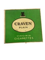 WW2 British Craven Plain Cigarettes Box EMPTY