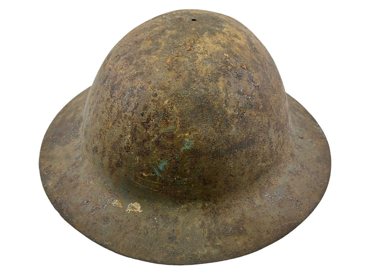 WW1 Canadian CEF Forestry Corps Painted Mk1 Brodie Raw Edge Helmet Shell WW1 Canadian CEF Forestry Corps Painted Mk1 Brodie Raw Edge Helmet Shell