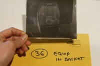 WW2 British Airborne Para Equipment in Basket Original Negative #36