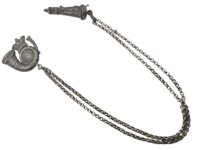 British Canadian Rifle Regiment Cross Belt Whistle & Boss Hallmarked 1857