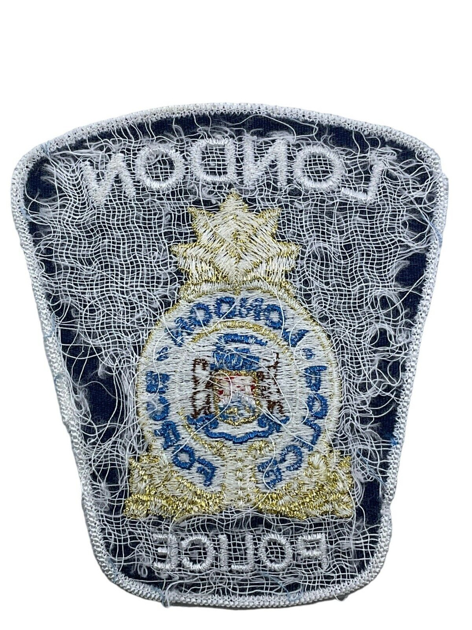 Canadian London Ontario White Border Police Patch Canadian London Ontario White Border Police Patch