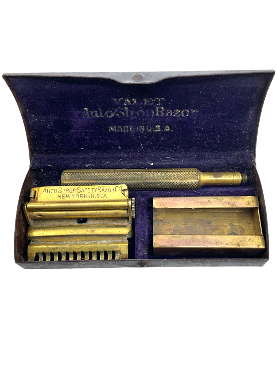 WW1 Canadian US CEF AEF VALET Auto Strop Razor In Carry Case WW1 Canadian US CEF AEF VALET Auto Strop Razor In Carry Case