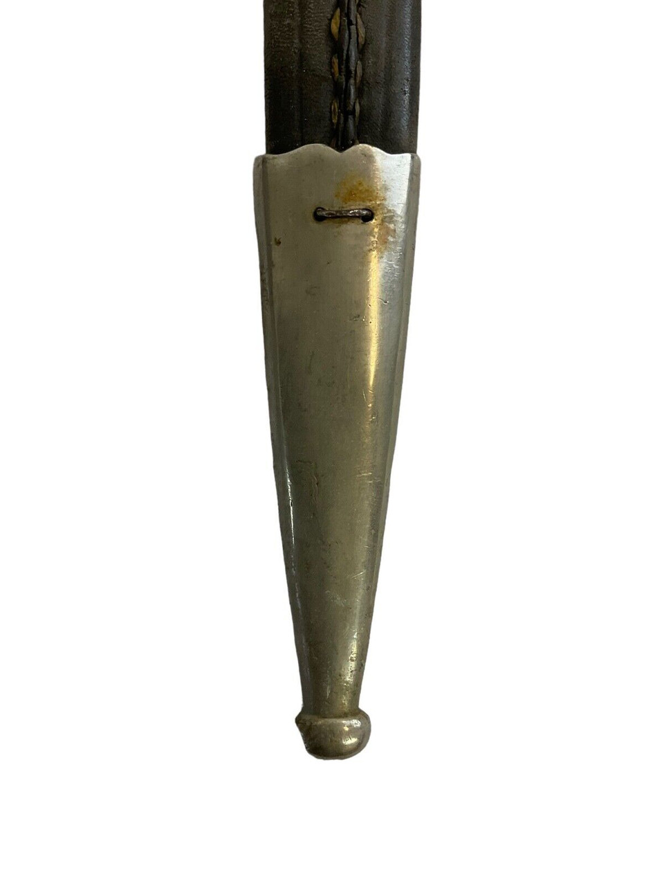 WW1 Imperial German Model 1898 Pipe Back Bayonet & Leather Scabbard Chromed WW1 Imperial German Model 1898 Pipe Back Bayonet & Leather Scabbard Chromed