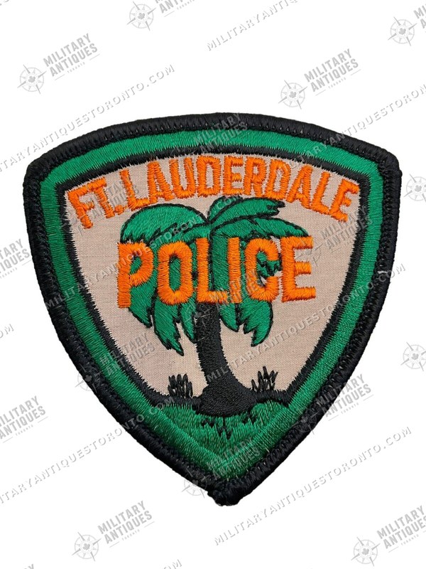 US Fort Lauderdale Florida Police Patch 1 - Military Antiques Toronto