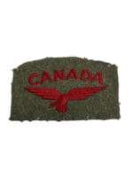 WW2 Canadian RCAF Khaki Other Ranks CANADA Sleeve Eagle Shoulder Title