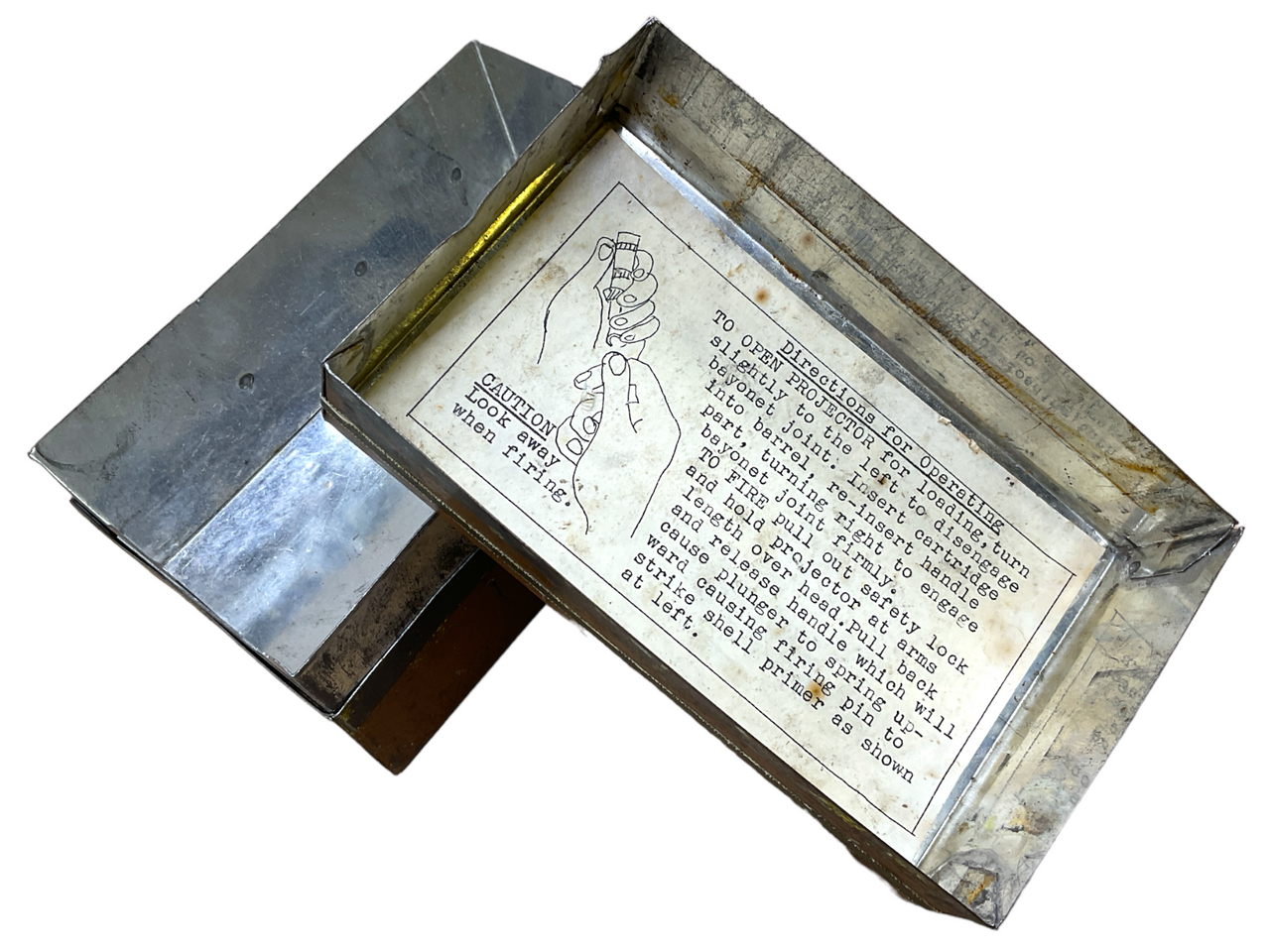 British Canadian Emergency Signal Box No10 Gauge 1954 Dated 6 x 3 x 3.5 Inch British Canadian Emergency Signal Box No10 Gauge 1954 Dated 6 x 3 x 3.5 Inch