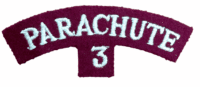 WW2 British Airborne Parachute Regiment 3rd Btn Shoulder Title REPRODUCTION