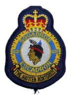 Canadian Forces RCAF 431 Squadron Heraldic Colour Crest Patch Canadian Forces RCAF 431 Squadron Heraldic Colour Crest Patch