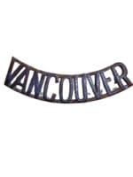 Canadian Vancouver Regiment Shoulder Title Badge Insignia Single