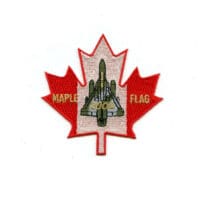 RCAF CAF Canadian French 4 Wing Cold Lake 2004 Maple Flag Colour Crest Patch 1