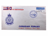 Canadian RCAF First Day Cover Stamp CF-100 Forces Day 50 Years Canadian RCAF First Day Cover Stamp CF-100 Forces Day 50 Years