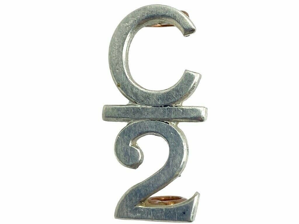 WW1 Canadian CEF 2nd Battalion C Bar 2 Collar Insignia Single WW1 Canadian CEF 2nd Battalion C Bar 2 Collar Insignia Single