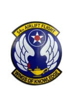 US USAF 54th Airlift Flight Squadron Wings of Knowledge Sticker US USAF 54th Airlift Flight Squadron Wings of Knowledge Sticker