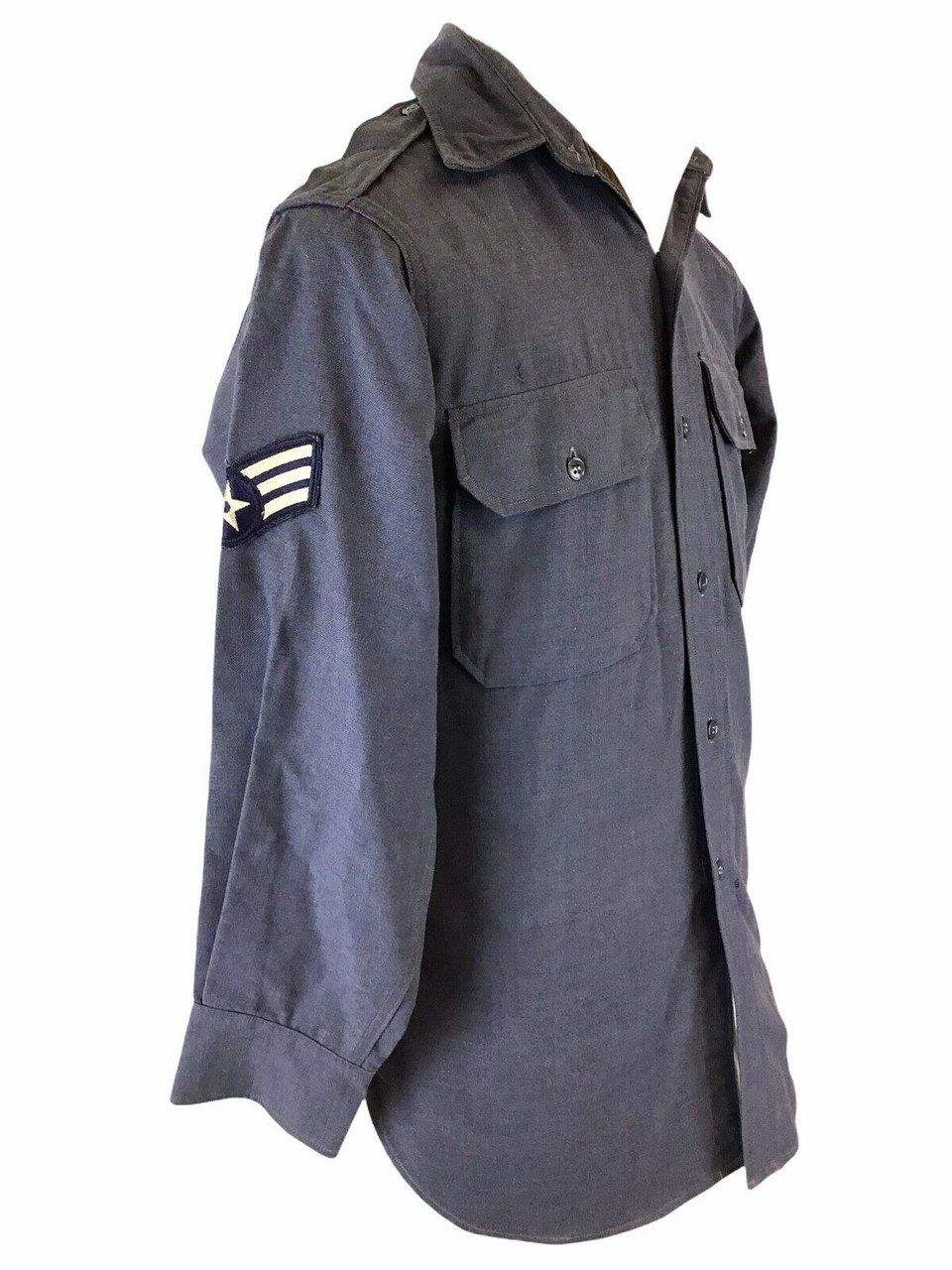 Korean War Era US USAF Blue Shirt Uniform Korean War Era US USAF Blue Shirt Uniform