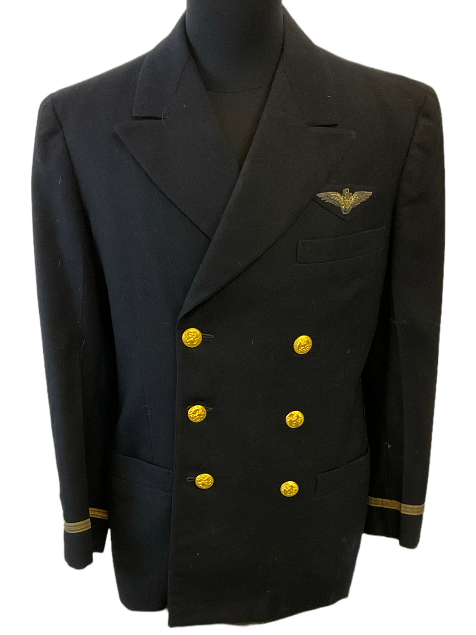 US USN Navy Aviator Named Jacket w/ Bullion Pilots Wing & Storage Bag US USN Navy Aviator Named Jacket w/ Bullion Pilots Wing & Storage Bag