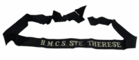 Canadian Navy RCN HMCS Ste Therese Cap Tally Full Length