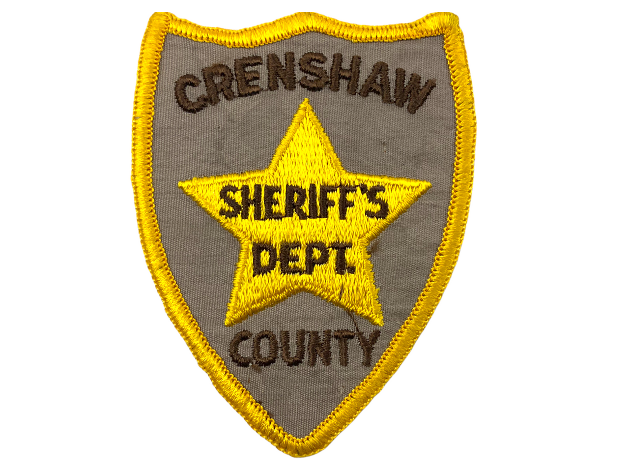 US Crenshaw County Alabama Sheriffs Dept. Police Patch US Crenshaw County Alabama Sheriffs Dept. Police Patch