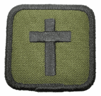 Canadian Forces RCN Navy Chaplain Insignia OD Green Patch Large