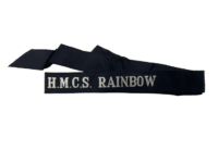 Canadian RCN HMCS Rainbow Full Length Cap Tally
