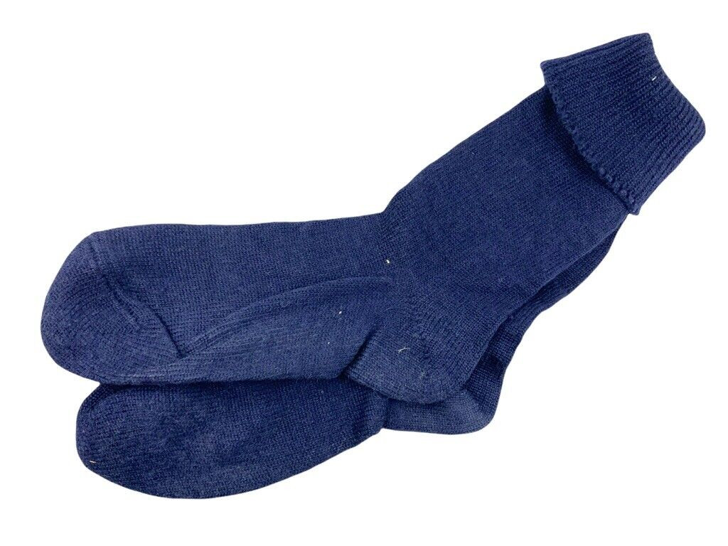 WW2 Canadian Navy RCN Blue Wool Socks WW2 Canadian Navy RCN Blue Wool Socks