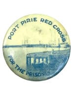 WW2 Australian Port Pirie Red Cross For the Prisoners of War Button
