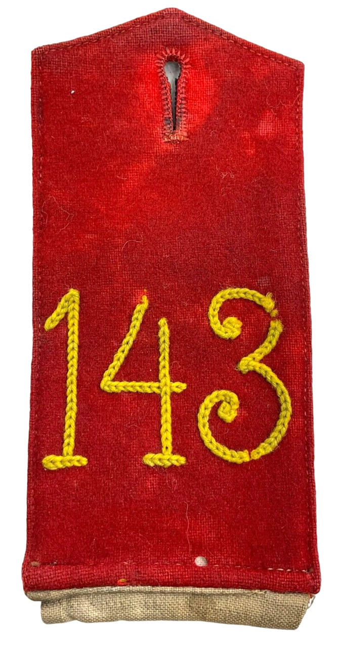 Pre WW1 Imperial German 143rd Infantry Dunkelblau Shoulder Board Strap Single 2 Pre WW1 Imperial German 143rd Infantry Dunkelblau Shoulder Board Strap Single 2