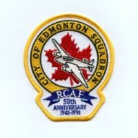 RCAF CAF Canadian 418 Squadron 50th Anniversary Colour Crest Patch