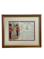 British Army Royal Munster Fusiliers Print Framed 14 X 12 British Army Royal Munster Fusiliers Print Framed 14 X 12
