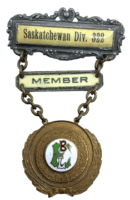 Canadian Fraternal Organization Members Medal Saskatchewan Div 322 & Hanger Canadian Fraternal Organization Members Medal Saskatchewan Div 322 & Hanger