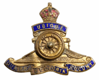 WW2 British RA Artillery Miniature Sweetheart Pin