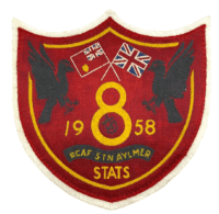 Royal Canadian Air Force RCAF Station Aylmer Stats 1958 Patch Insignia